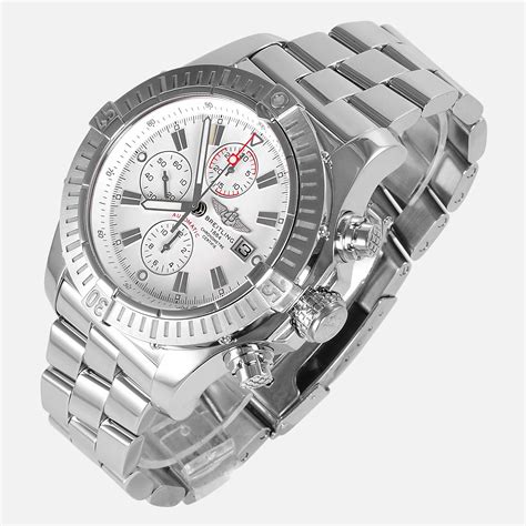 breitling super avenger white dial|Breitling super avenger price.